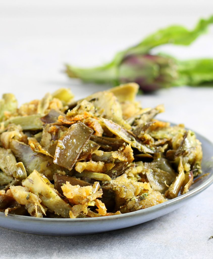 Pan-Sautéed Artichokes with Breadcrumbs and Parmesan