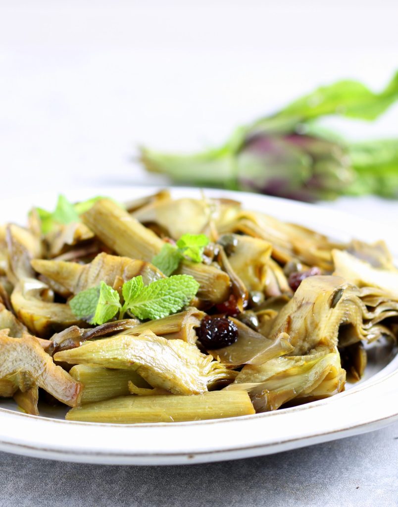 Sautéed Artichokes with Sweet and Sour Sauce