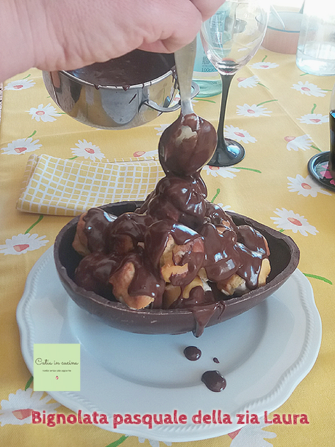 Aunt's Easter profiterole