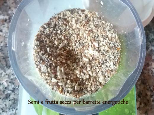 chopped nuts and oilseeds