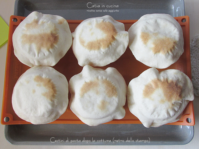 baskets after baking back mold