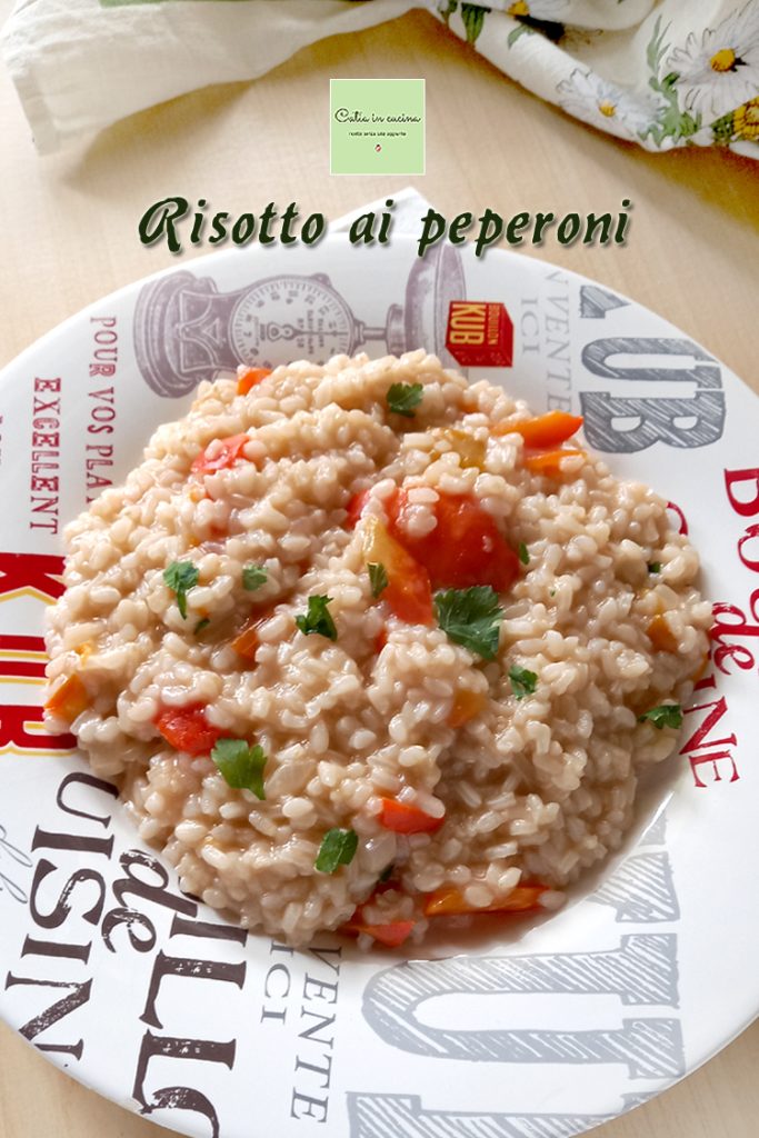 bell pepper risotto