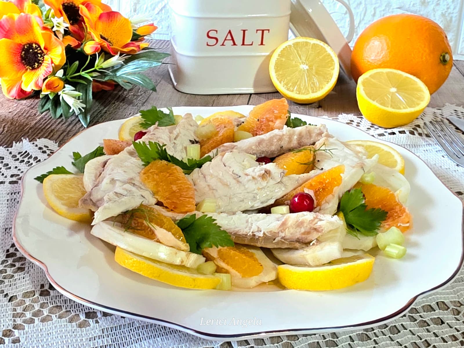 Sea Bream, Orange, and Fennel Salad