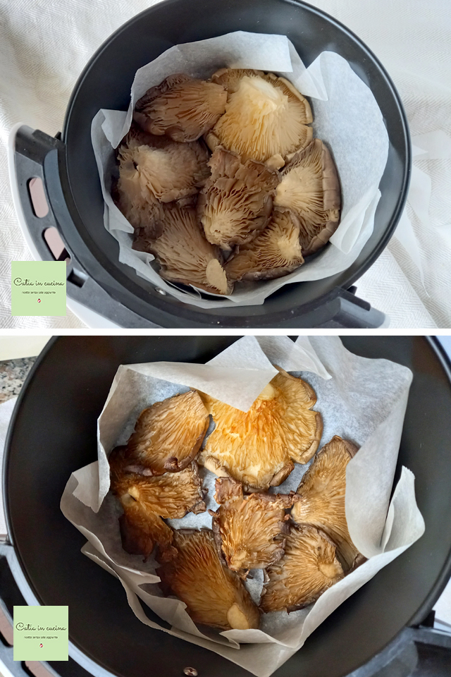 breaded pleurotus mushrooms cooking