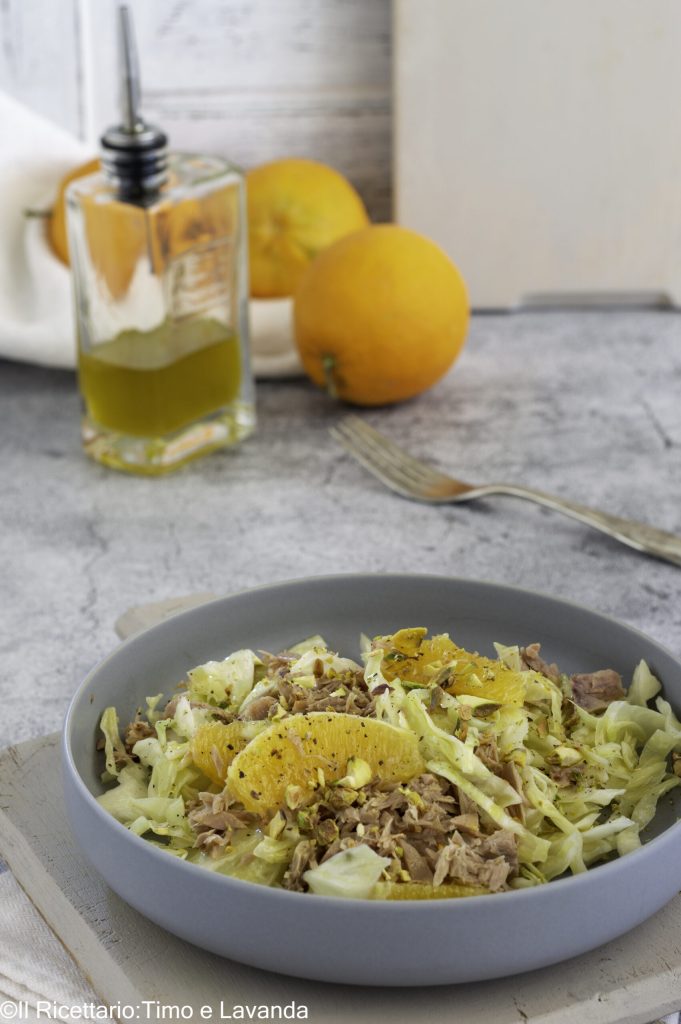 Cabbage Salad with Tuna and Orange
