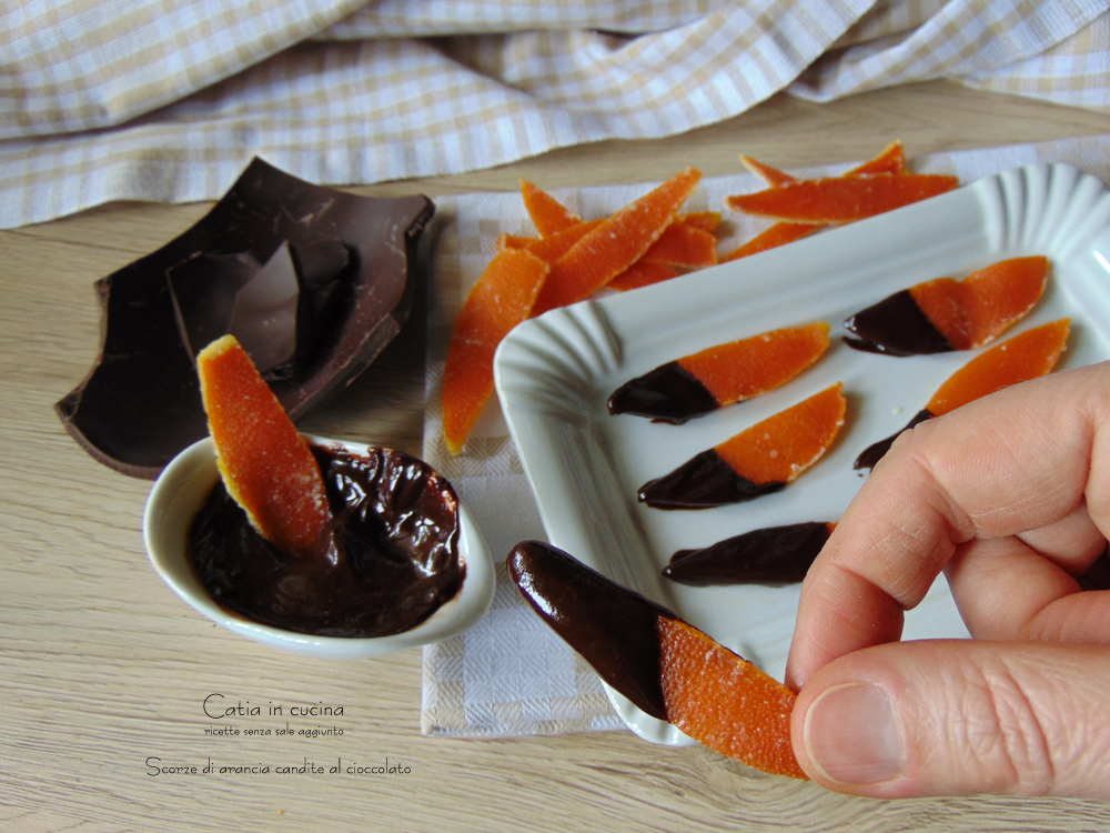 candied orange peels covered in chocolate
