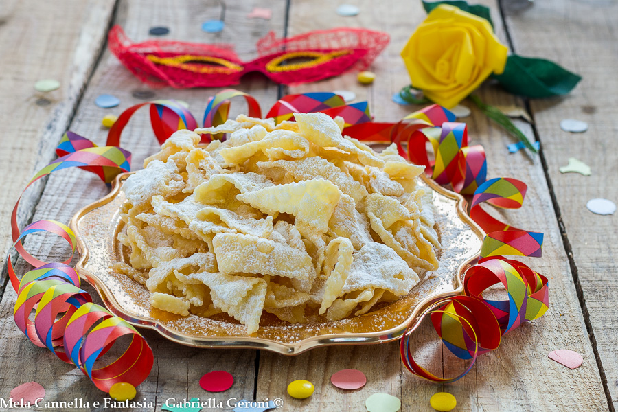 Carnival Chiacchiere Without Butter or Oil in the Dough