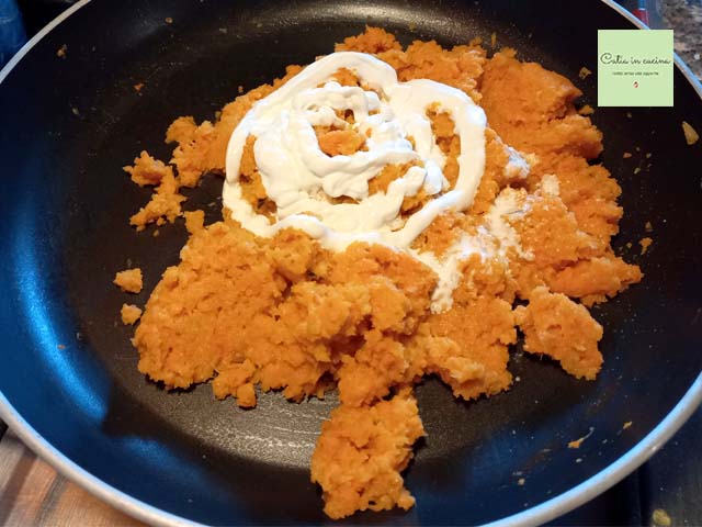 carrot puree with cream added