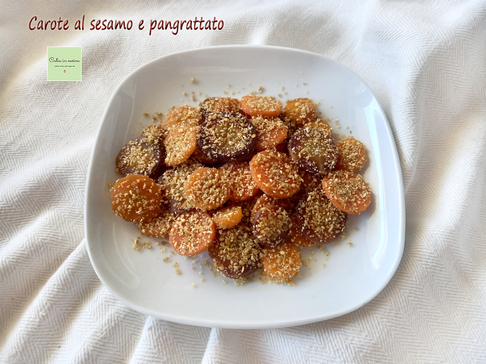 Carrots with Sesame and Breadcrumbs