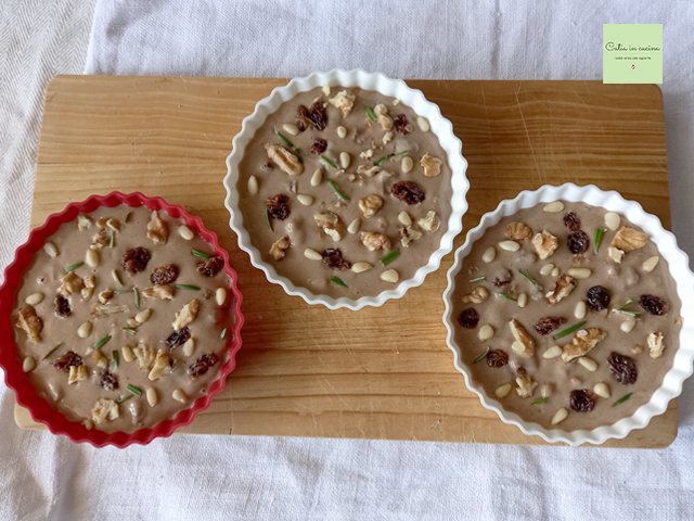 castagnaccio ready to bake