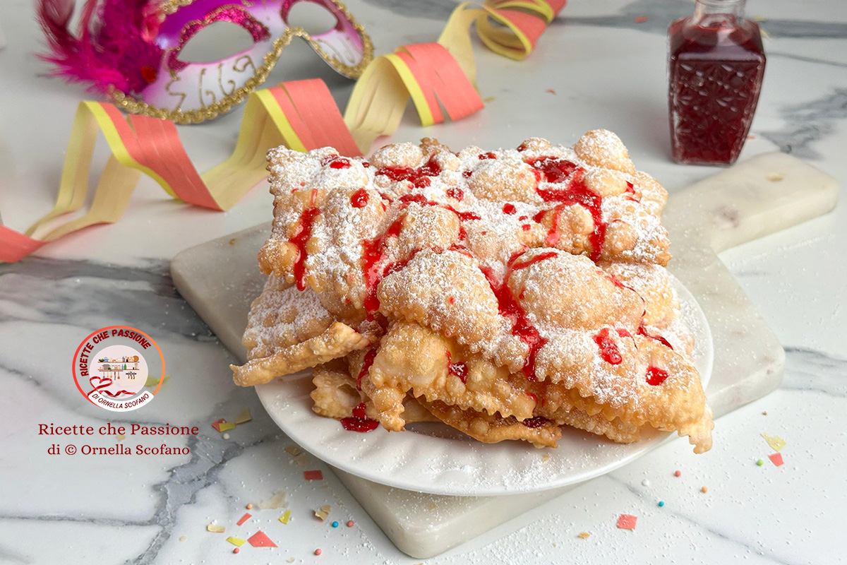 Carnival Chiacchiere with Alchermes