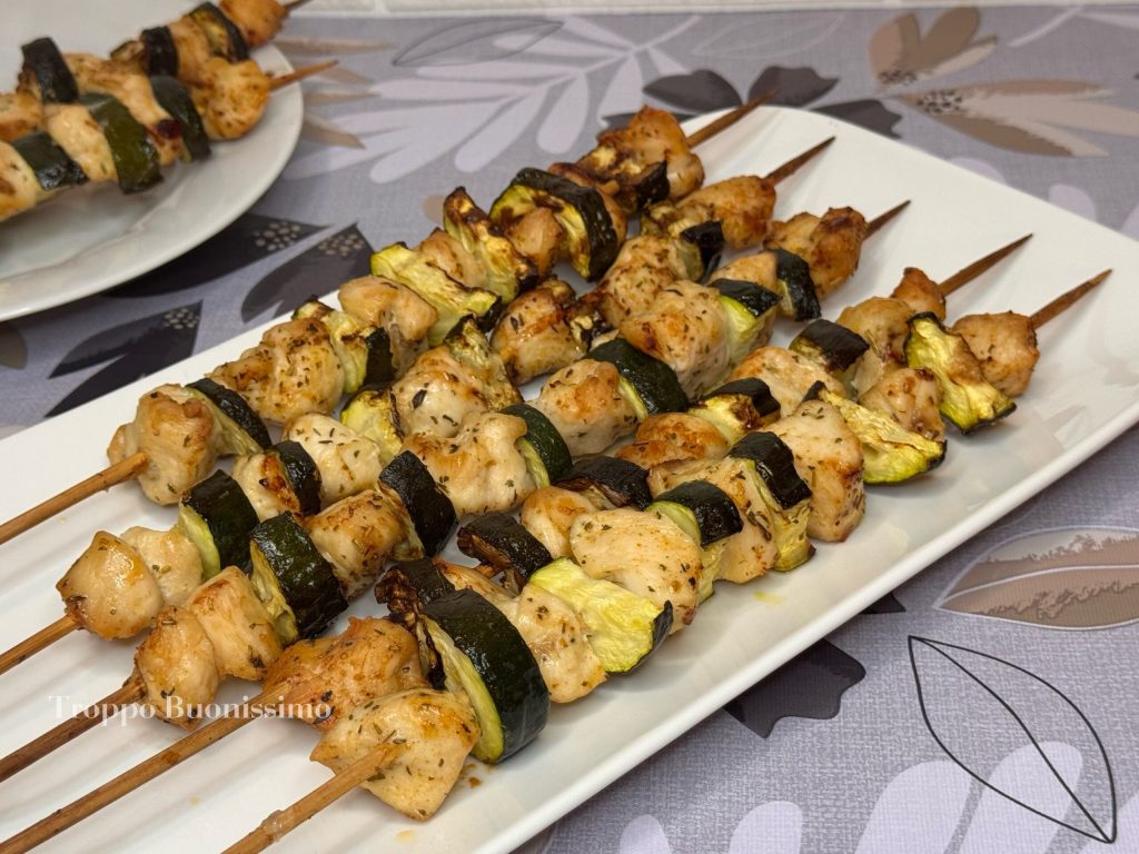 chicken and zucchini skewers in air fryer