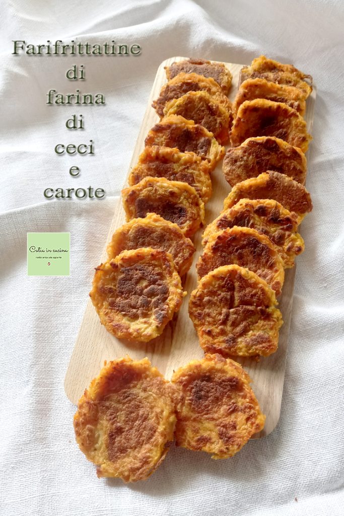 chickpea flour fritters with carrots
