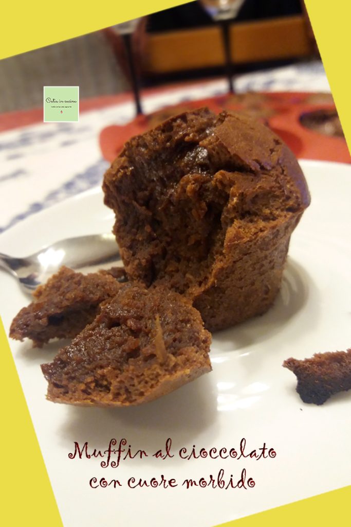 chocolate muffins with soft center