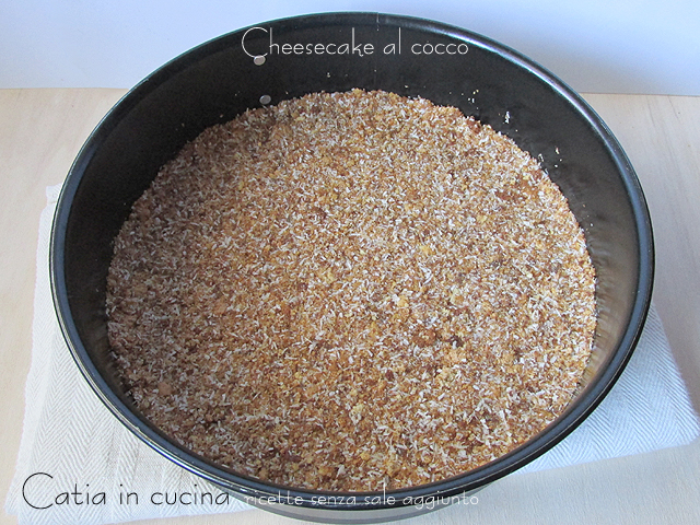 coconut cheesecake - step 1