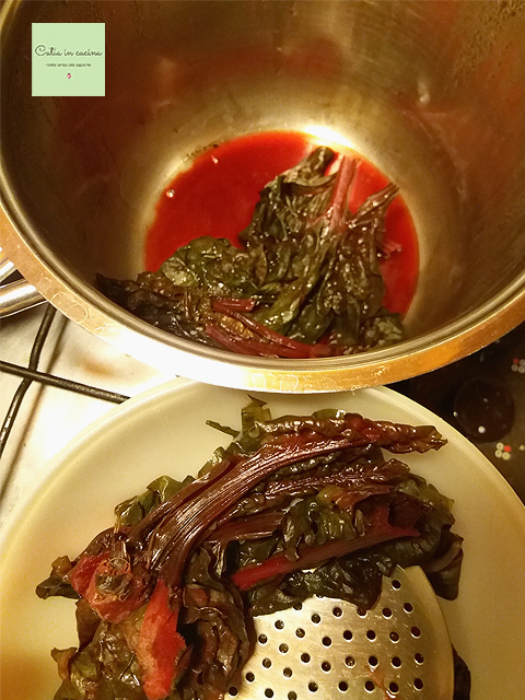cooked red chard