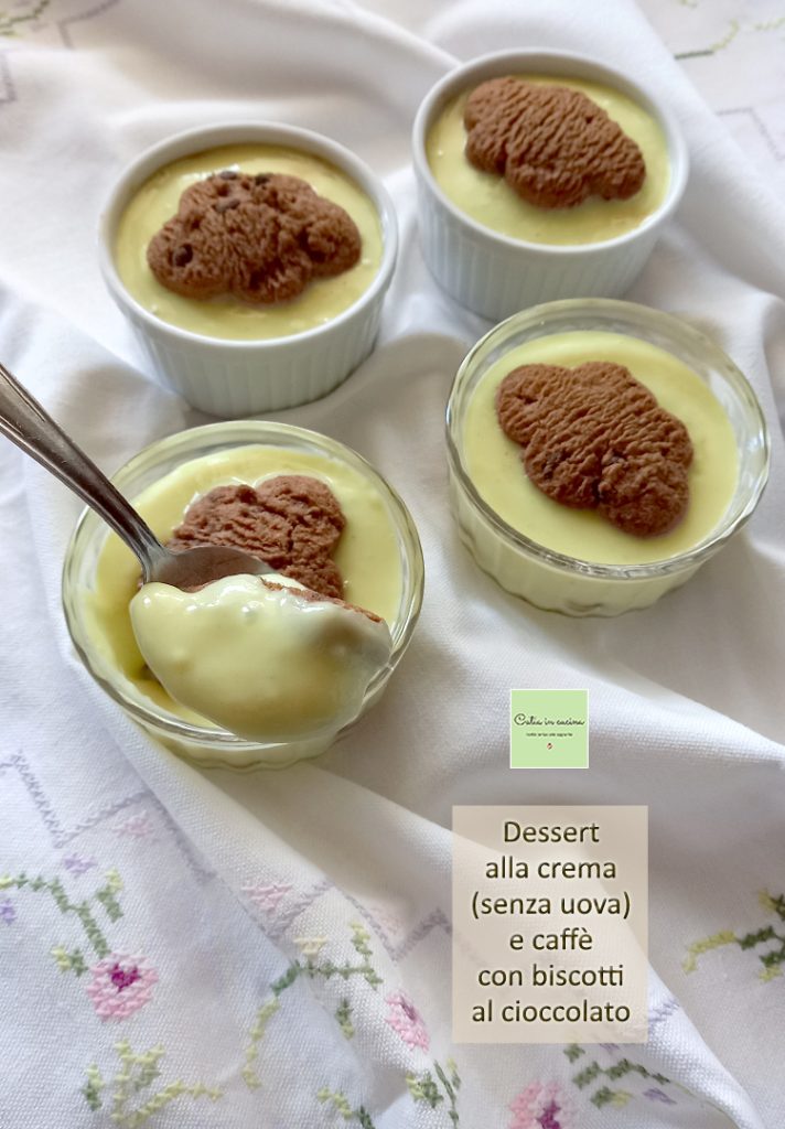 cream and coffee dessert chocolate cookies