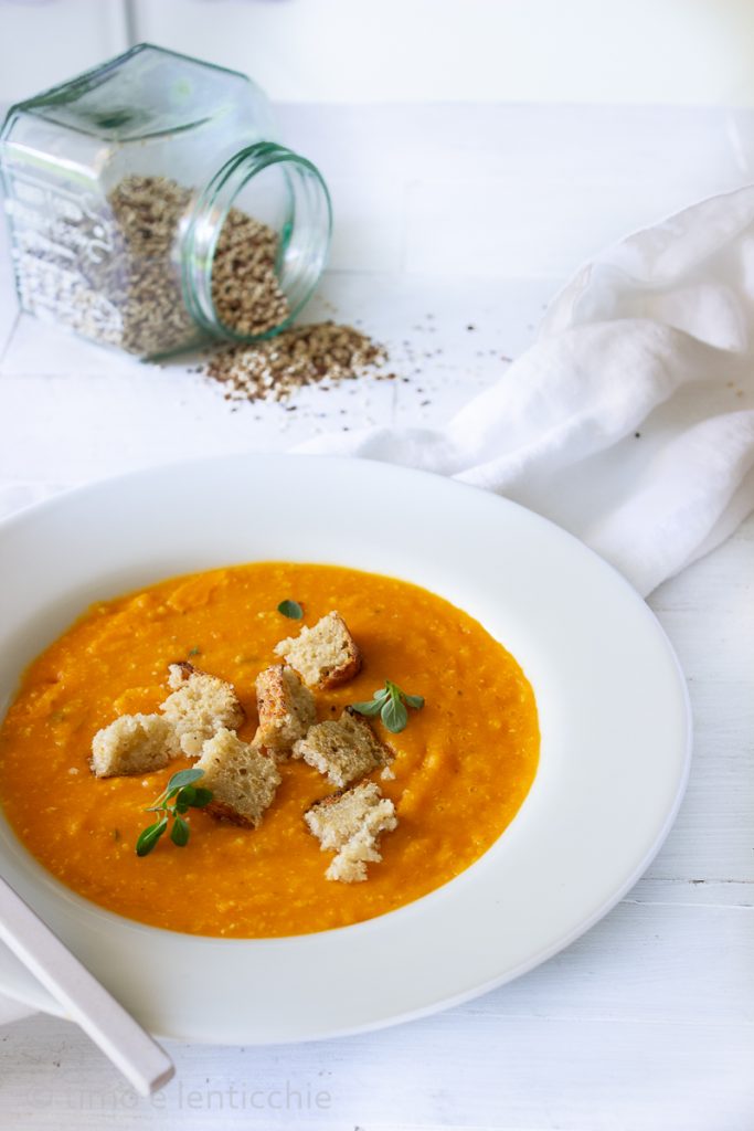 Creamy Carrot and Lentil Soup