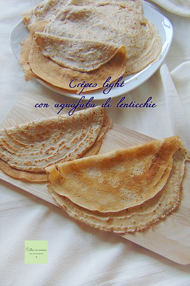 crêpes with lentil aquafaba