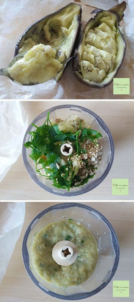 eggplant spread - step by step