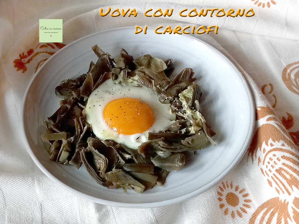 eggs with artichoke side dish