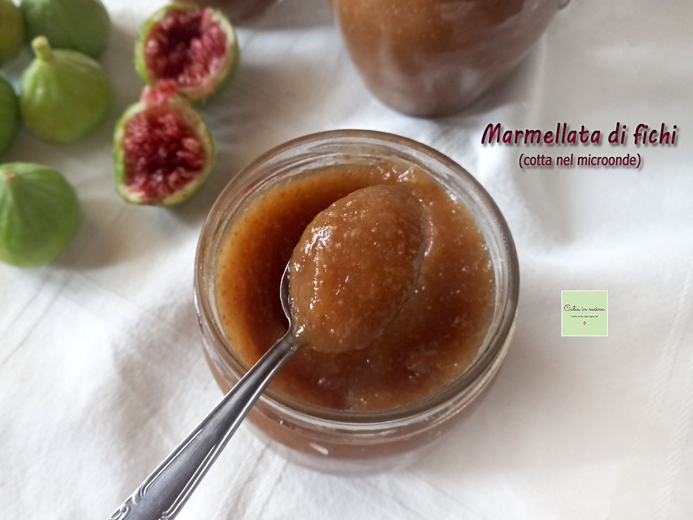 fig jam cooked in the microwave