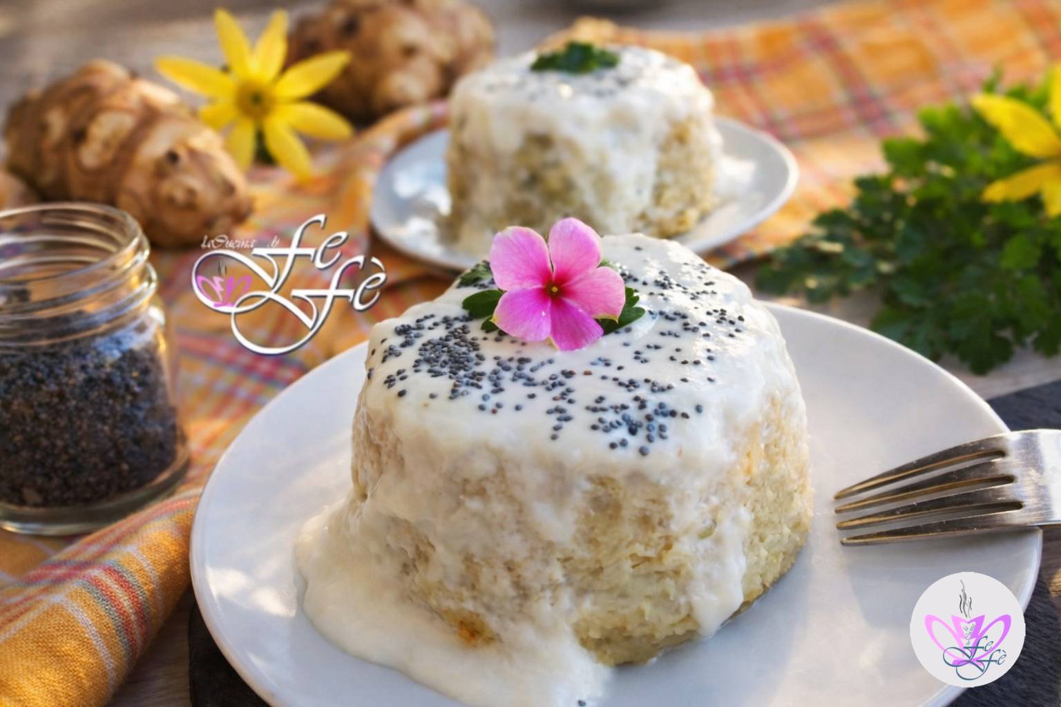 JERUSALEM ARTICHOKE FLAN WITH STRACCHINO CREAM