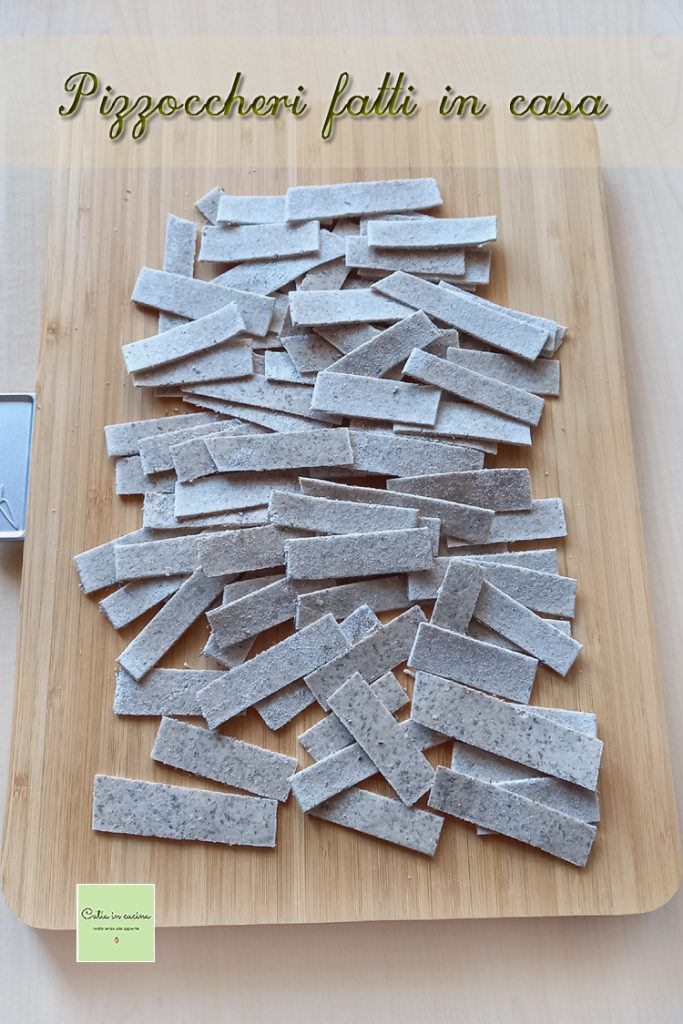 fresh homemade pizzoccheri