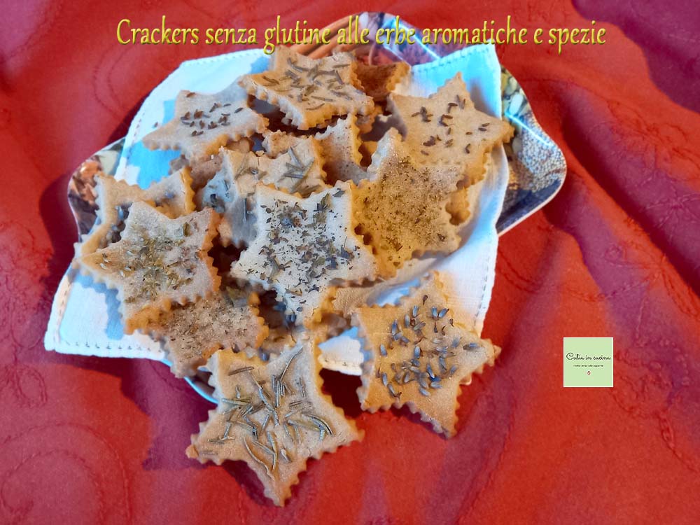 gluten-free star-shaped crackers