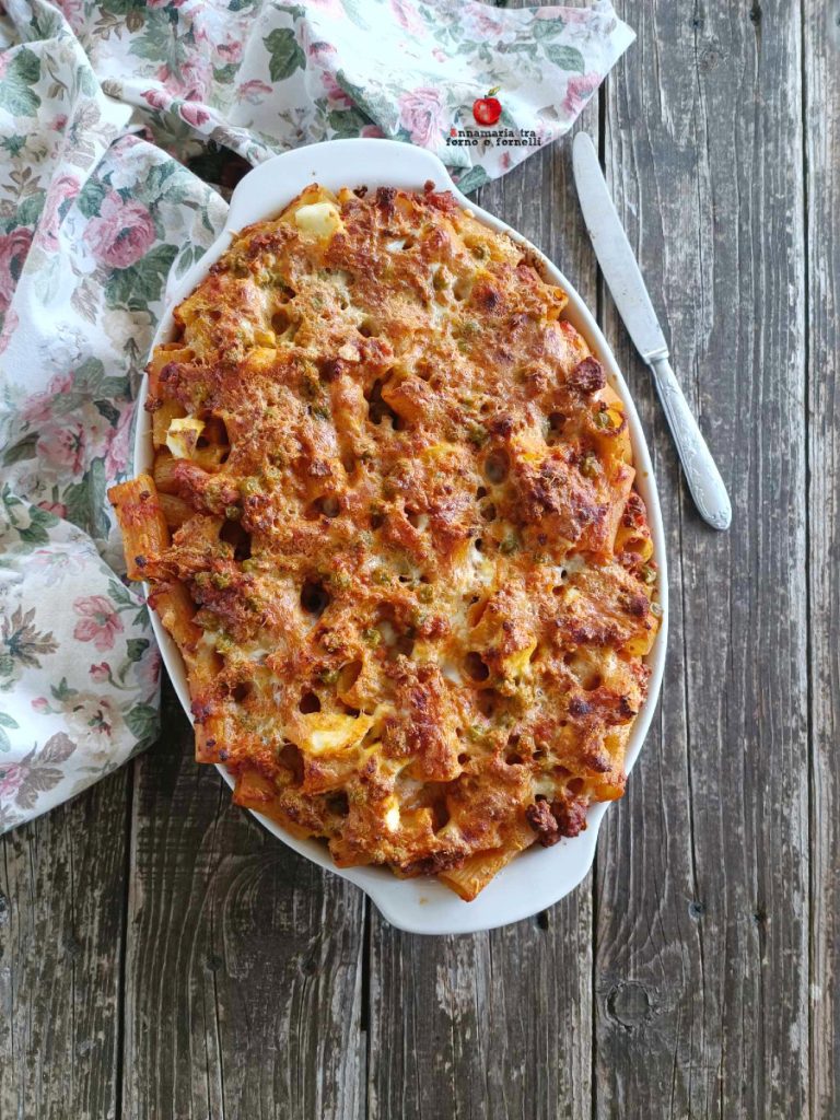 grandma's baked pasta without cold cuts and béchamel