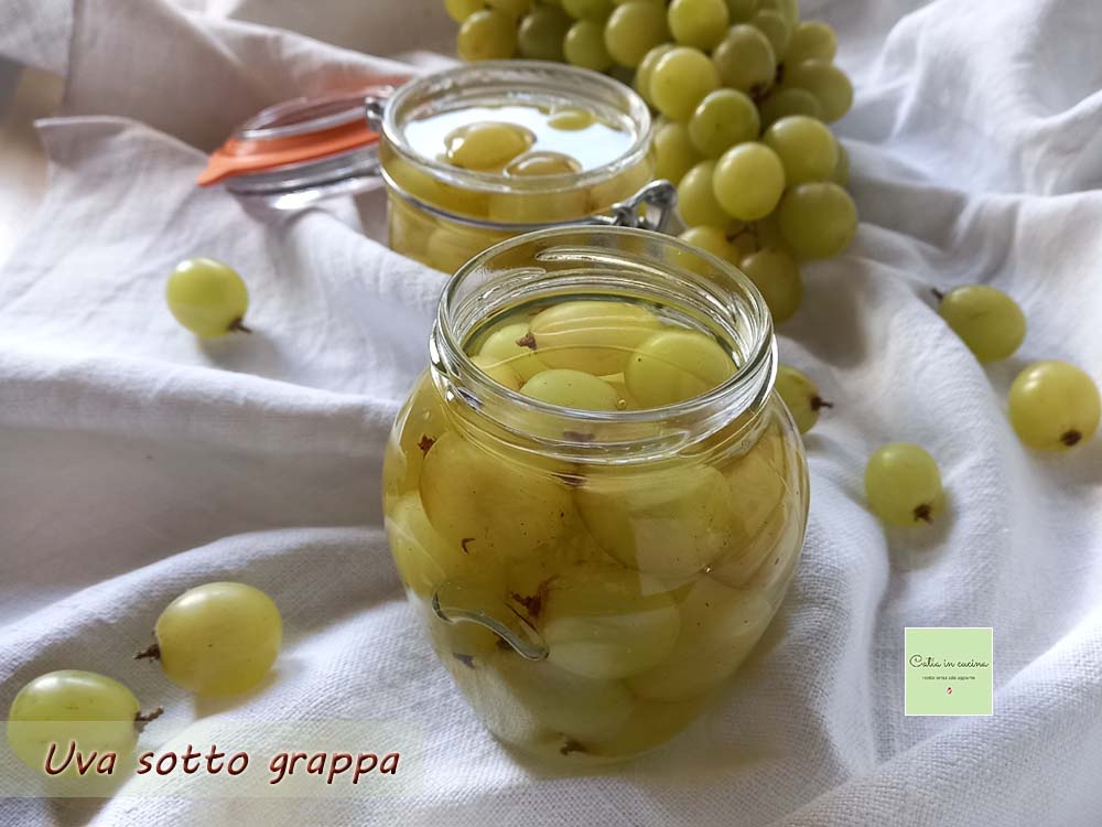 grapes in grappa