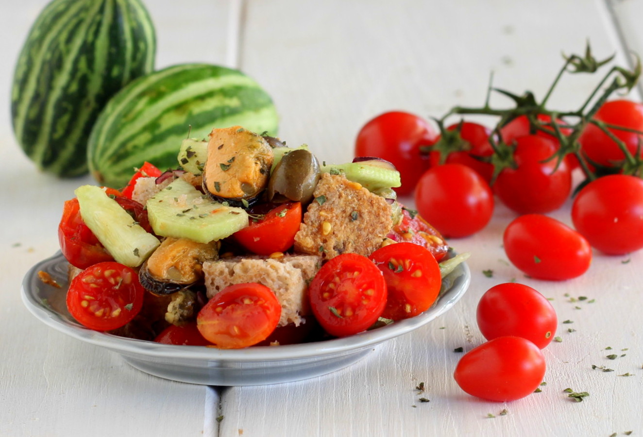 Panzanella with Mussels