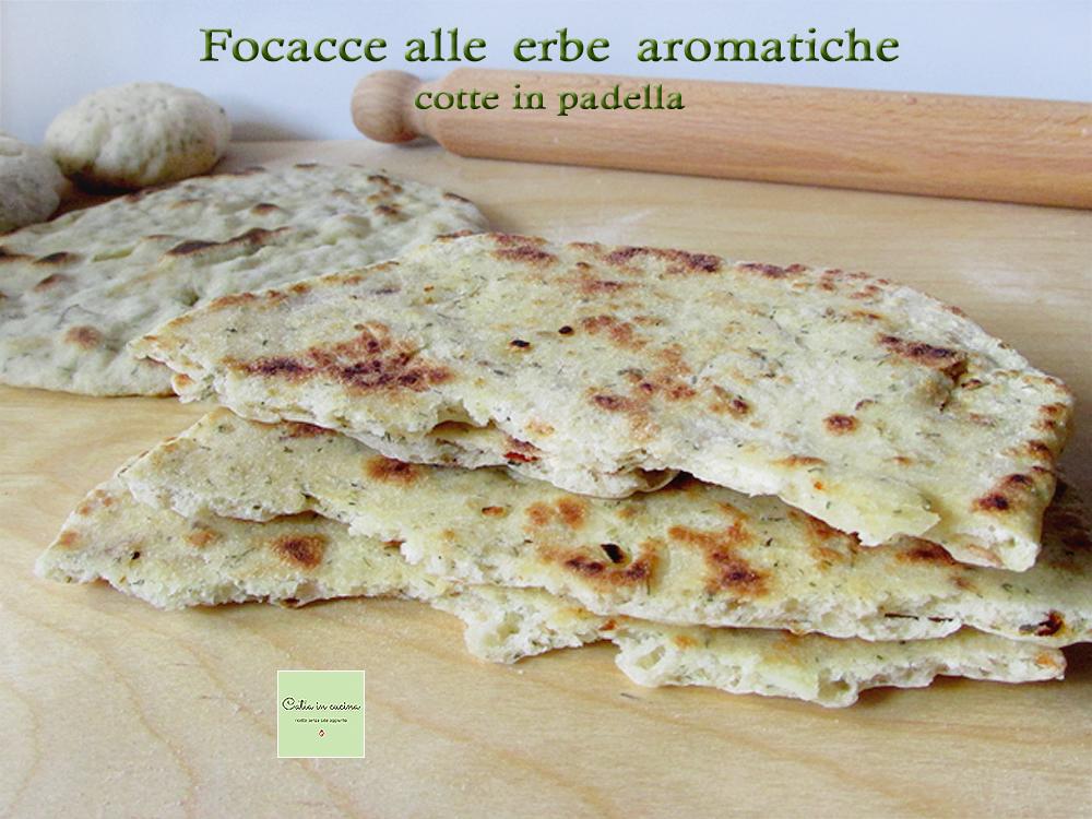 Herb Flatbreads Cooked in a Pan