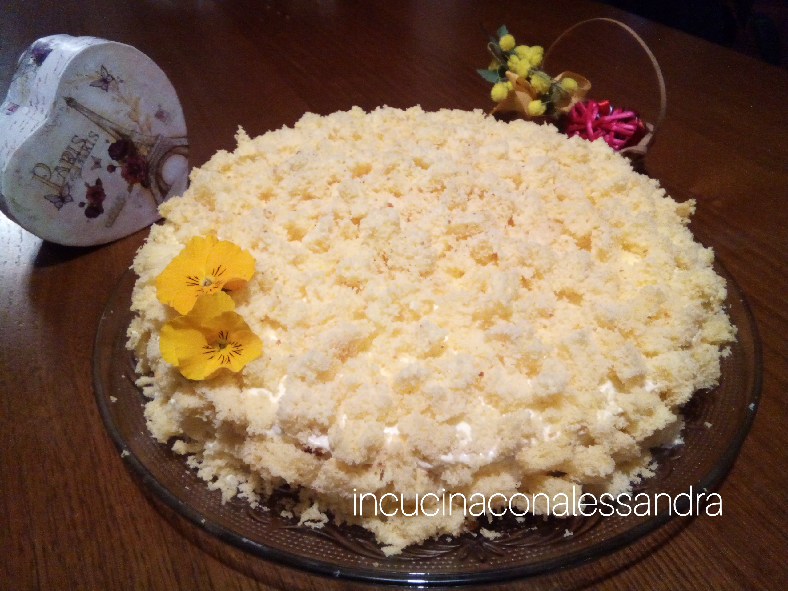 Mimosa Cake without Fruit and Lactose