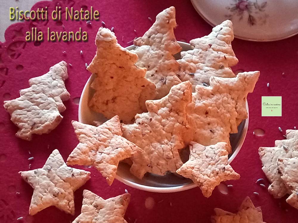 lavender Christmas cookies