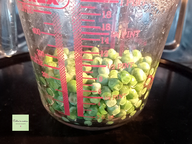 cooking peas in the microwave