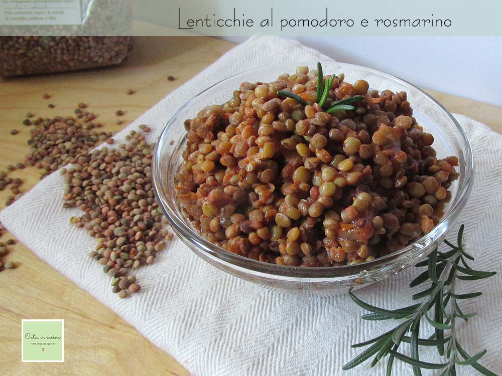Lentils with Tomato and Rosemary