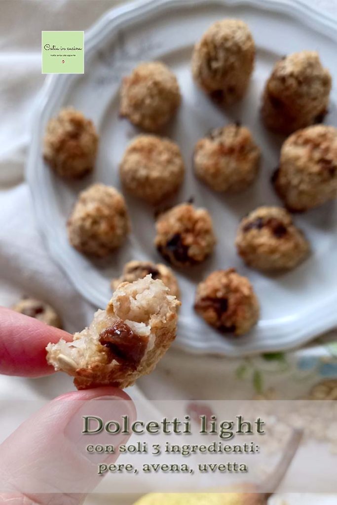 light treats of pear oats and raisins piece