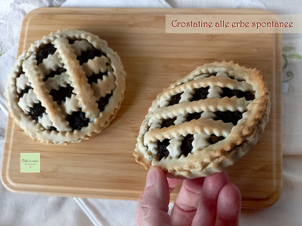 Mini Pies with Wild Greens and Goat Cheese