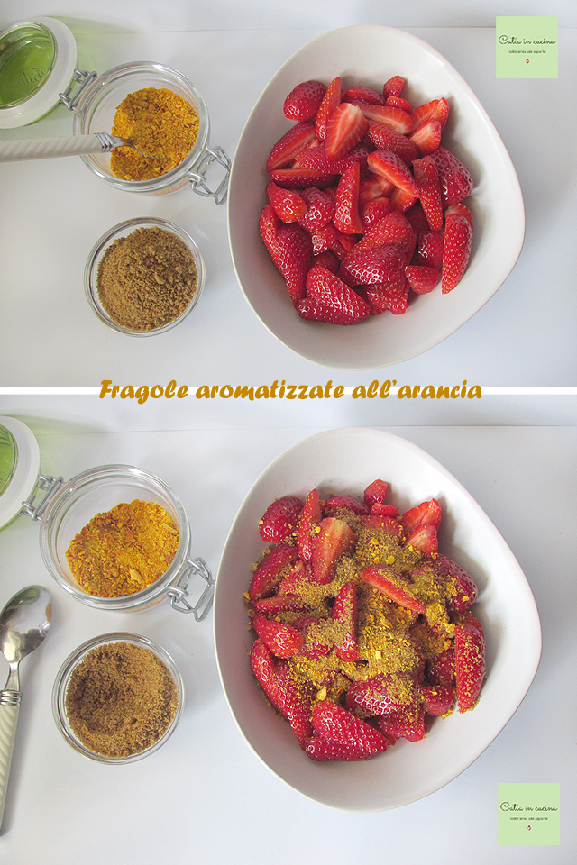 orange-flavored strawberries