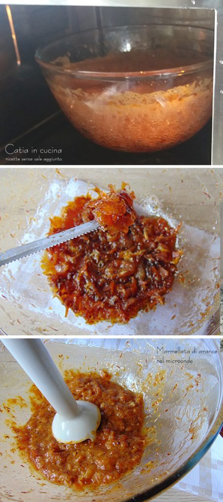 orange marmalade in the microwave - steps