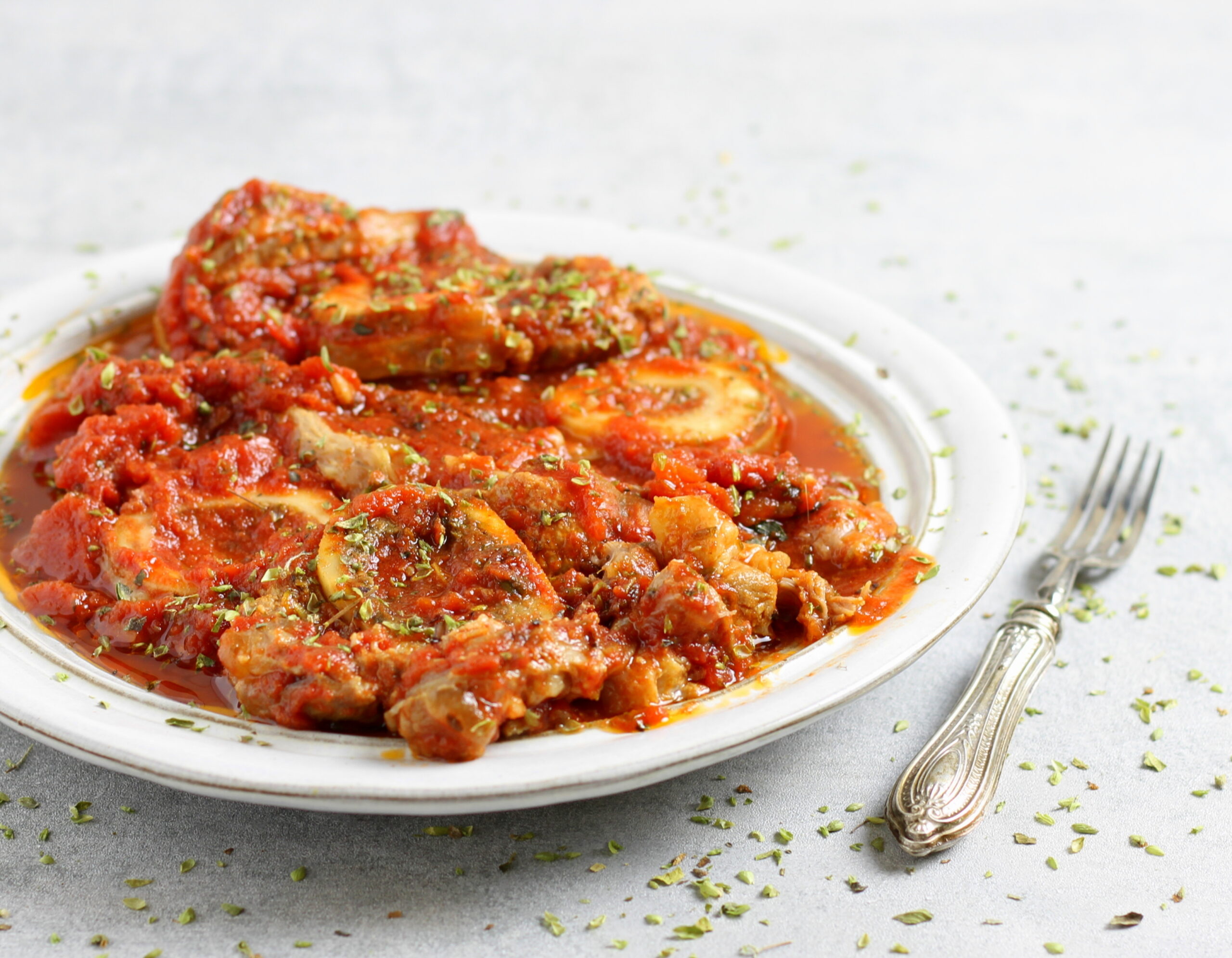 Ossobuco pizzaiola in pressure cooker