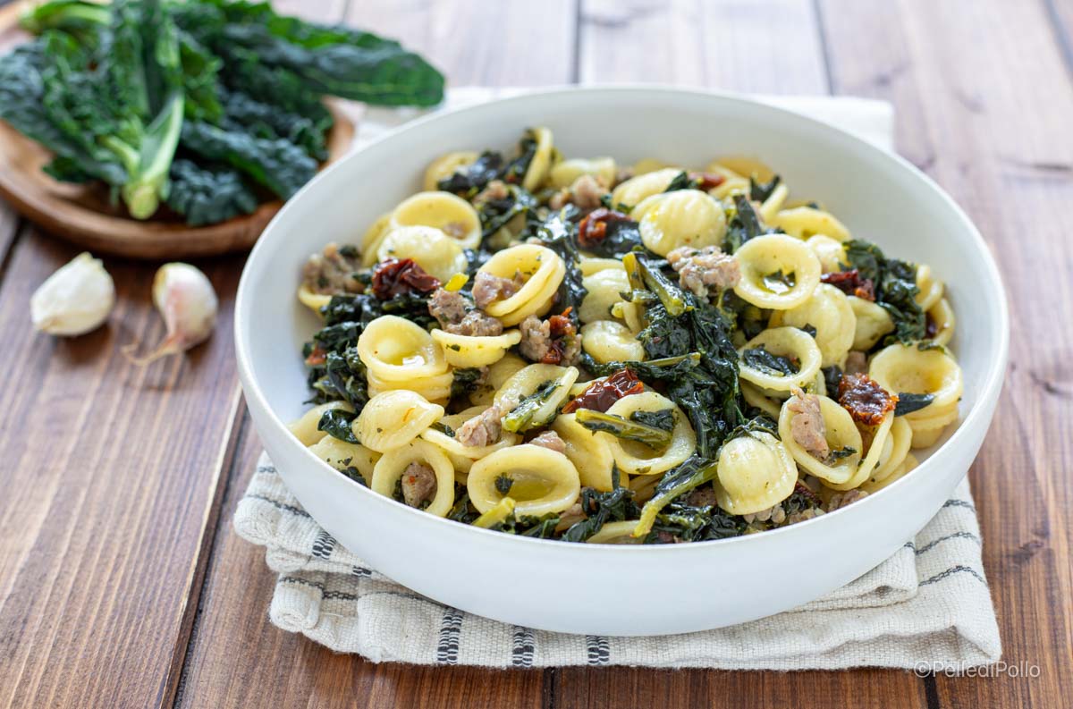 Pasta with Tuscan Kale and Sausage