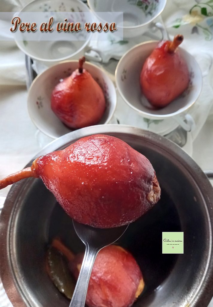 pears in red wine