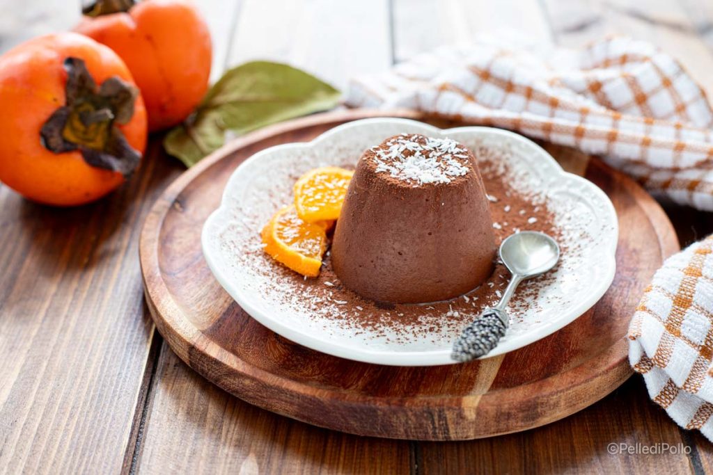 persimmon and cocoa pudding