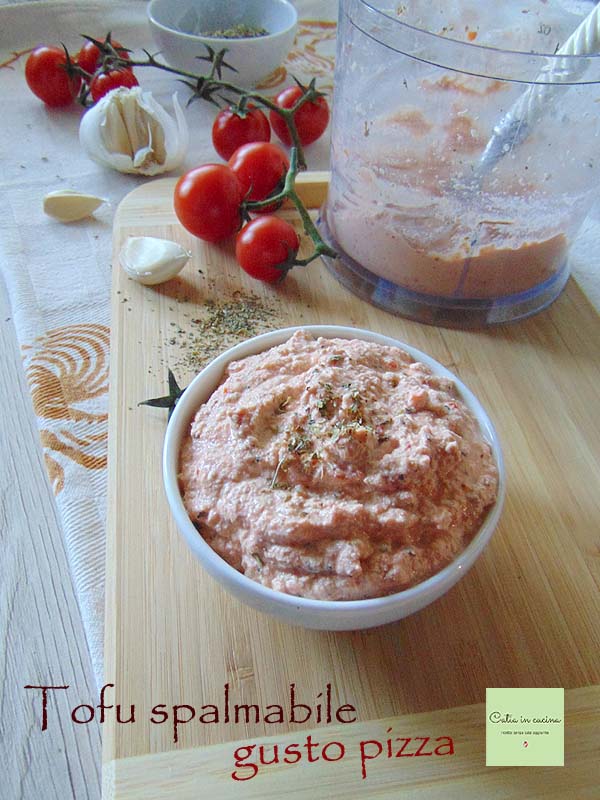 pizza-flavored spreadable tofu