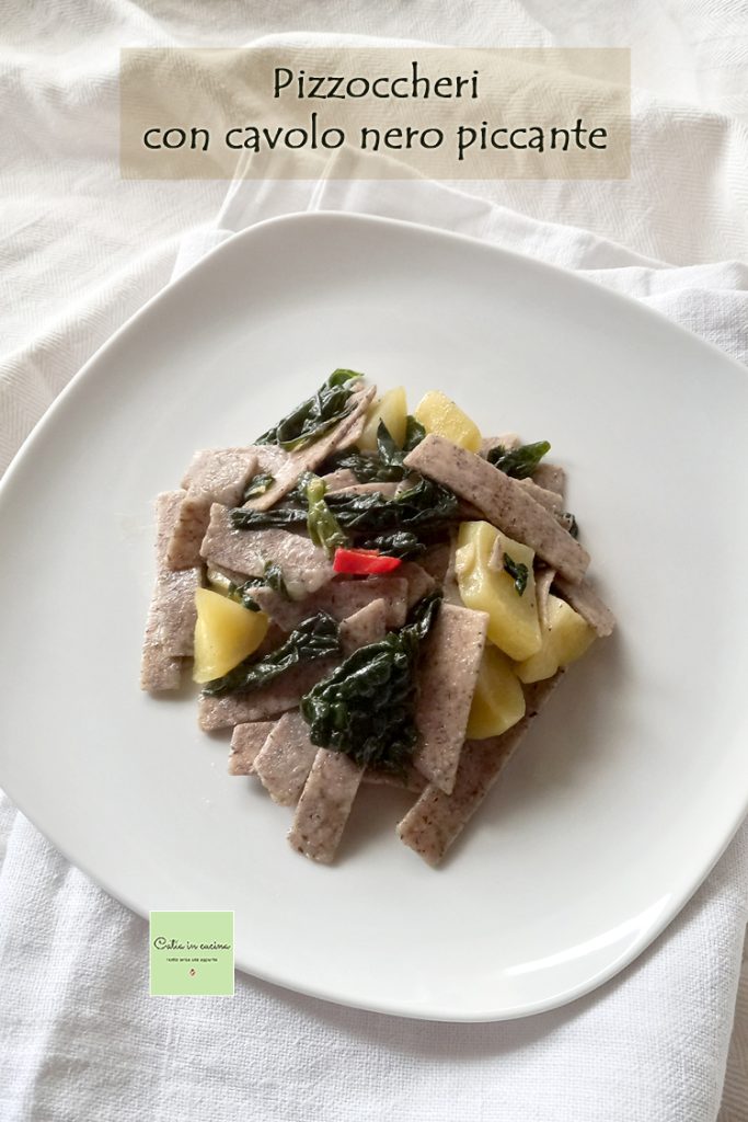 pizzoccheri with black kale and potatoes