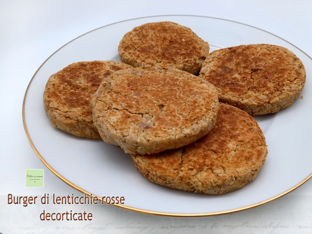 red split lentil burgers
