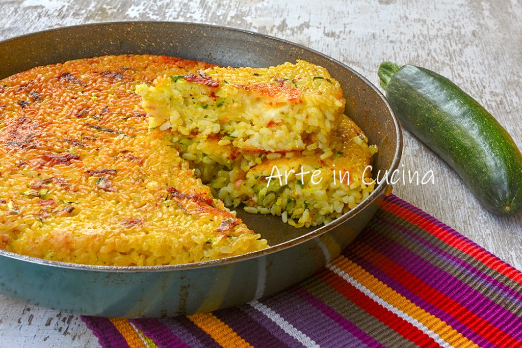 Rice and Zucchini Pan Cake