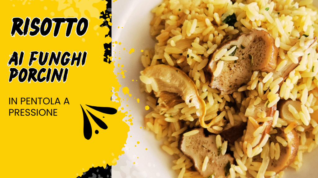 Pressure Cooker Porcini Mushroom Risotto